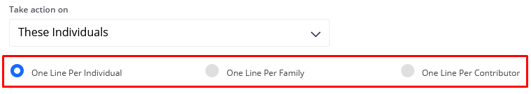 One Line Per options