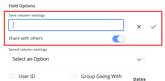 Save Custom Export tool