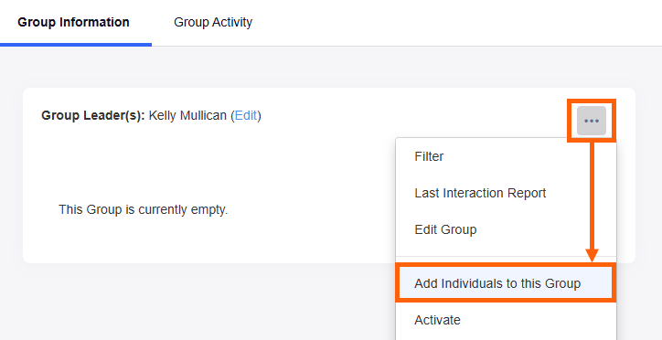 Add Individuals To This Group Action