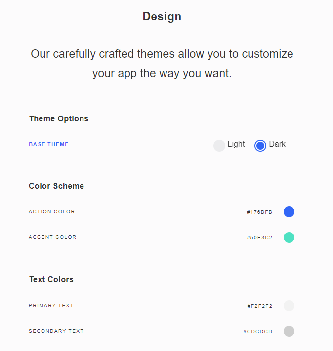 Choose Your Mobile App Colors & Theme – Amplify Help Desk